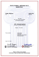 Certificate from Bergenstesten