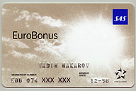 SAS EuroBonus card