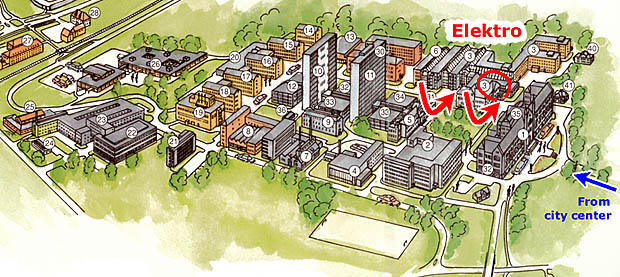 Plan of the campus