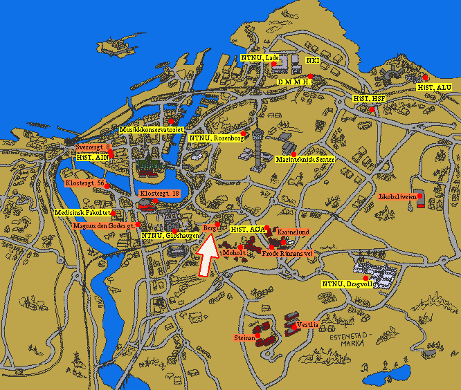Map of Trondheim