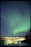 Northern lights over Trondheim