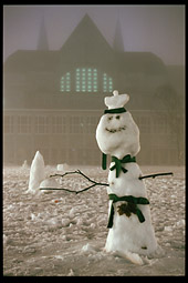 Снеговик. NTNU Gloeshaugen